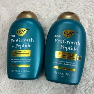 Ogx ProGrowth+Peptide Shampoo & Conditioner, 385 mL e 13 fl oz each, NEW